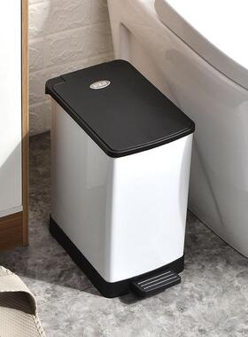 772877GAOK用方形脚踏垃圾桶不锈家钢带盖房大号卫生间/7厨758/77