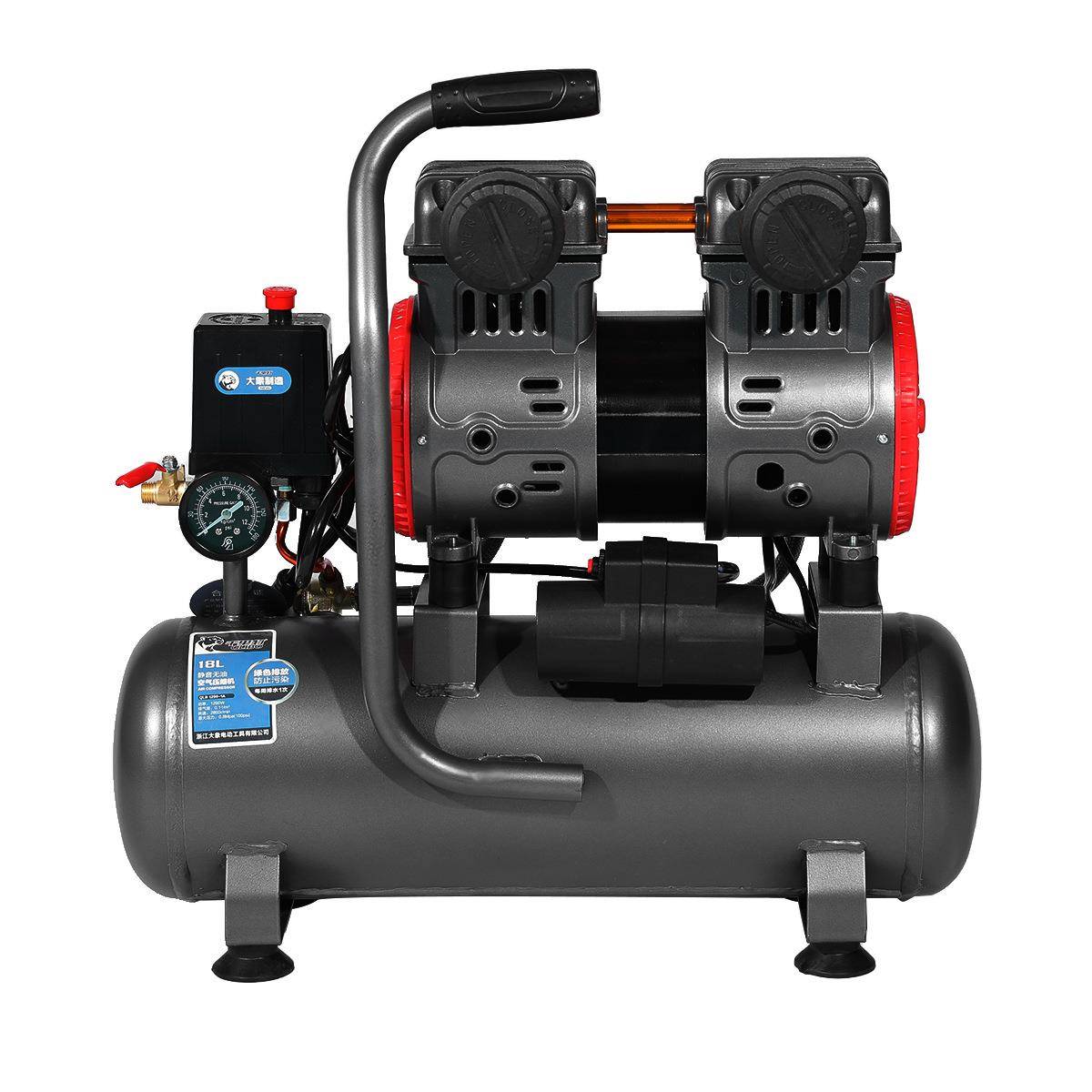 D4X101A139级0W-18L无油DX14-01A静音空压-机220v小型气泵工业高