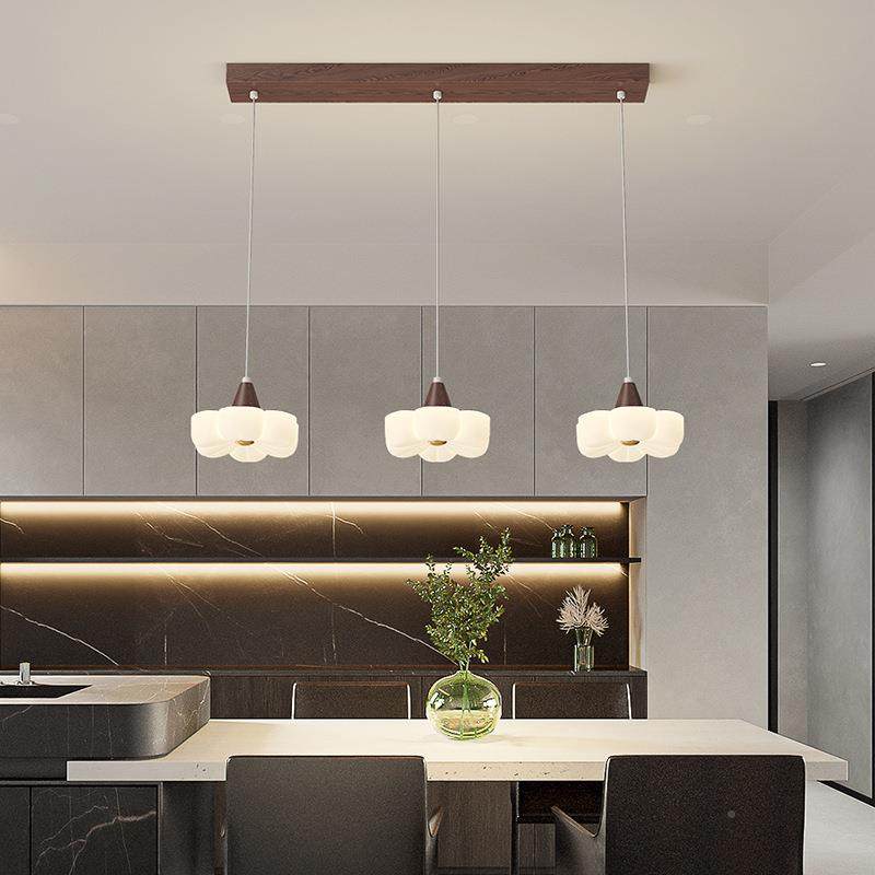 全光谱787长朵餐花厅吊新款奶油风创意实木护眼卧室盘灯床头小吊,家装灯饰光源,智能吊灯,淘宝优惠券,粉丝福利购,淘宝优惠卷