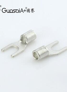 冷型压端子SNB5.叉5-DJE5无绝缘管锡套端子叉型接线镀耳接线端子