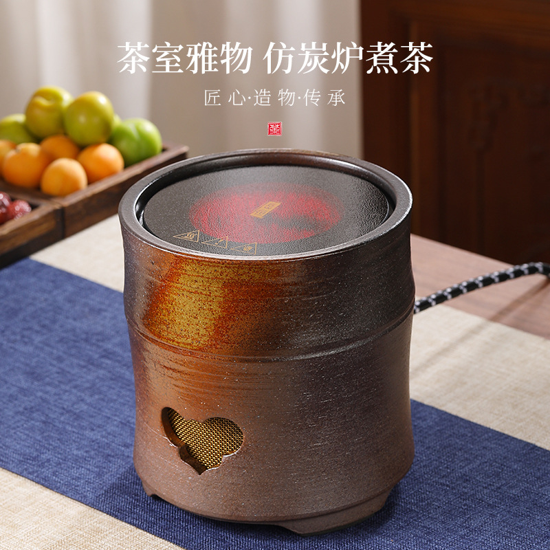 仿古电陶炉家用电茶炉陶瓷煮茶器茶壶套装智能温控炉耐热茶壶茶炉