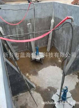 蓝海底部曝气机-QB潜搅拌机品不锈钢曝气产水曝气器