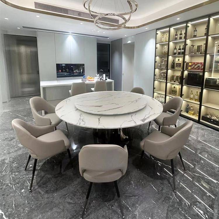 4分台折叠圆桌面圆台面餐桌面板家用圆形大圆桌面四分可折叠10人&