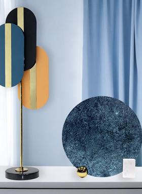 创意合金摆件美家居客厅书式房公办室板房售楼部摆YQA放饰几何品