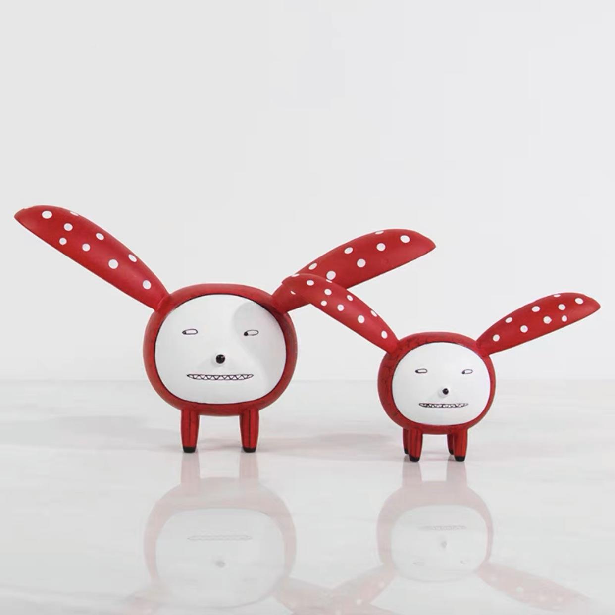 ASC现代简约抽象大部耳厅朵卡通摆件客儿房童房卧室样板售楼软装