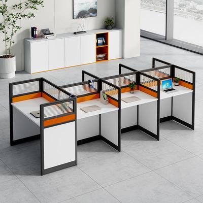 YG-11290职员办公桌椅组公合简约人现代屏风隔断办室双人座工位卡