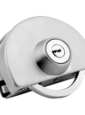 3YV54T1玻璃门锁推拉双门玻璃免锁开DDV店铺孔不锈钢单门双开F地