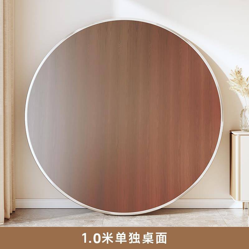 餐桌大圆桌12人家用可折叠带转盘吃饭桌户外面板不锈钢边酒店餐厅