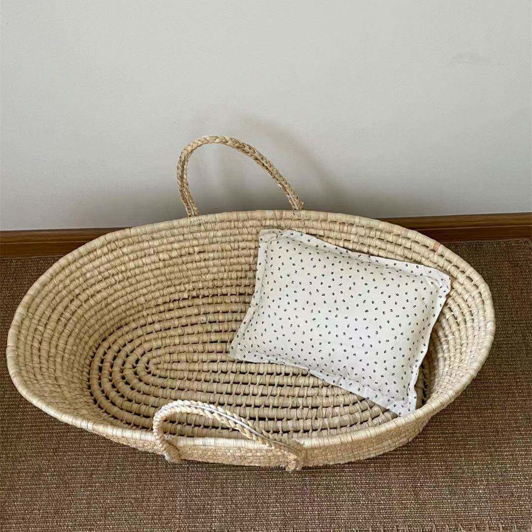 收纳筐篮风纯提置手篮拍照道具子JDD篮篮子摇篮儿宝提宝