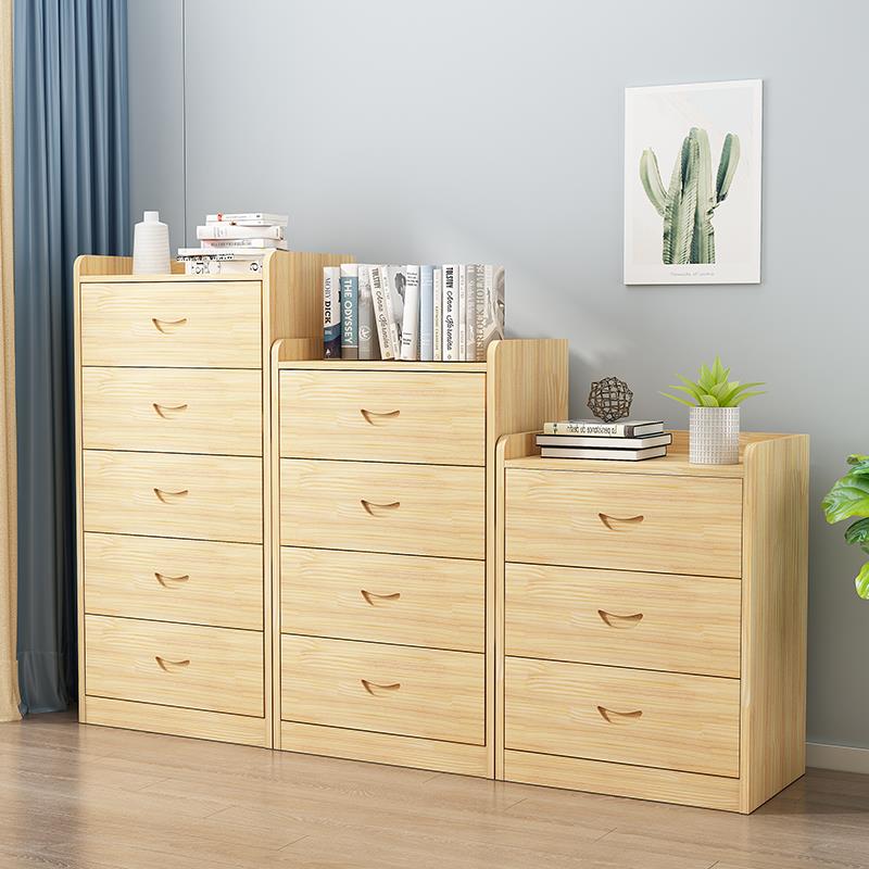 实木五斗柜8松木收纳柜斗柜客厅原储W物见描述柜木小柜子夹缝抽屉