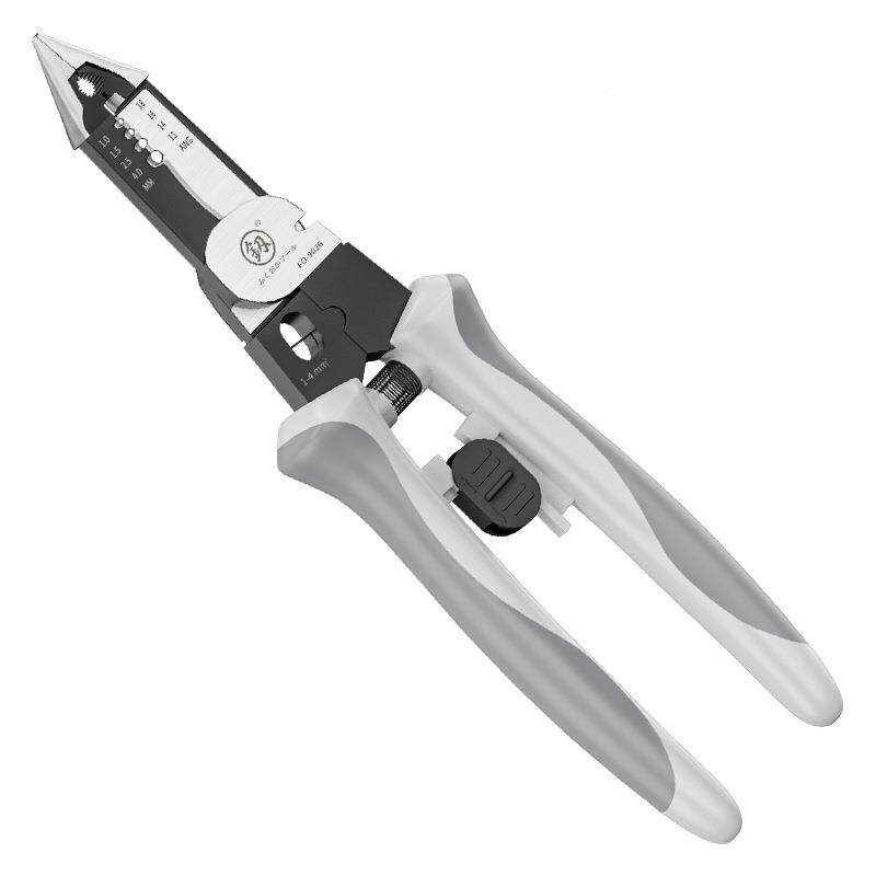 釰福冈工具939尖嘴钳多能剥切线钳剪压功接断线分线缠绕