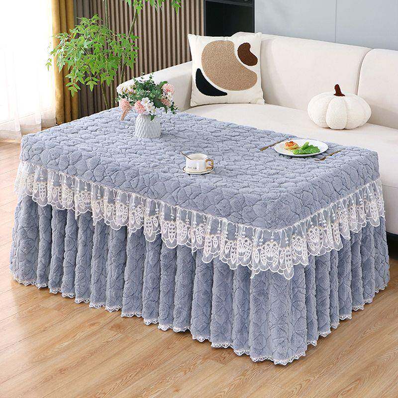 冬季加厚火加桌子罩套长方形电绒620桌布家用烤火炉取暖器茶几炉