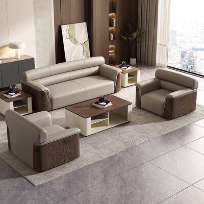 务老办RFM公沙发板办室沙发茶几会议室商接待贵公宾沙发