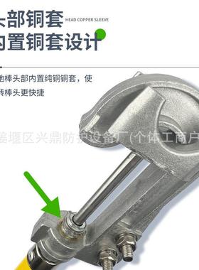 10k高压接地棒接猴头AXZ式接地棒35V快速旋紧式地V棒0.k4kV-220kV