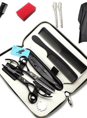 黑色烤漆轴行承螺6.0寸神者XMQ1丝1美发理发剪牙625剪打薄剪套装