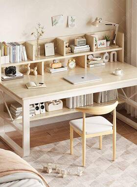 款连体书桌柜一简风书桌架组合体卧室办新公学习CXD书约桌包邮源