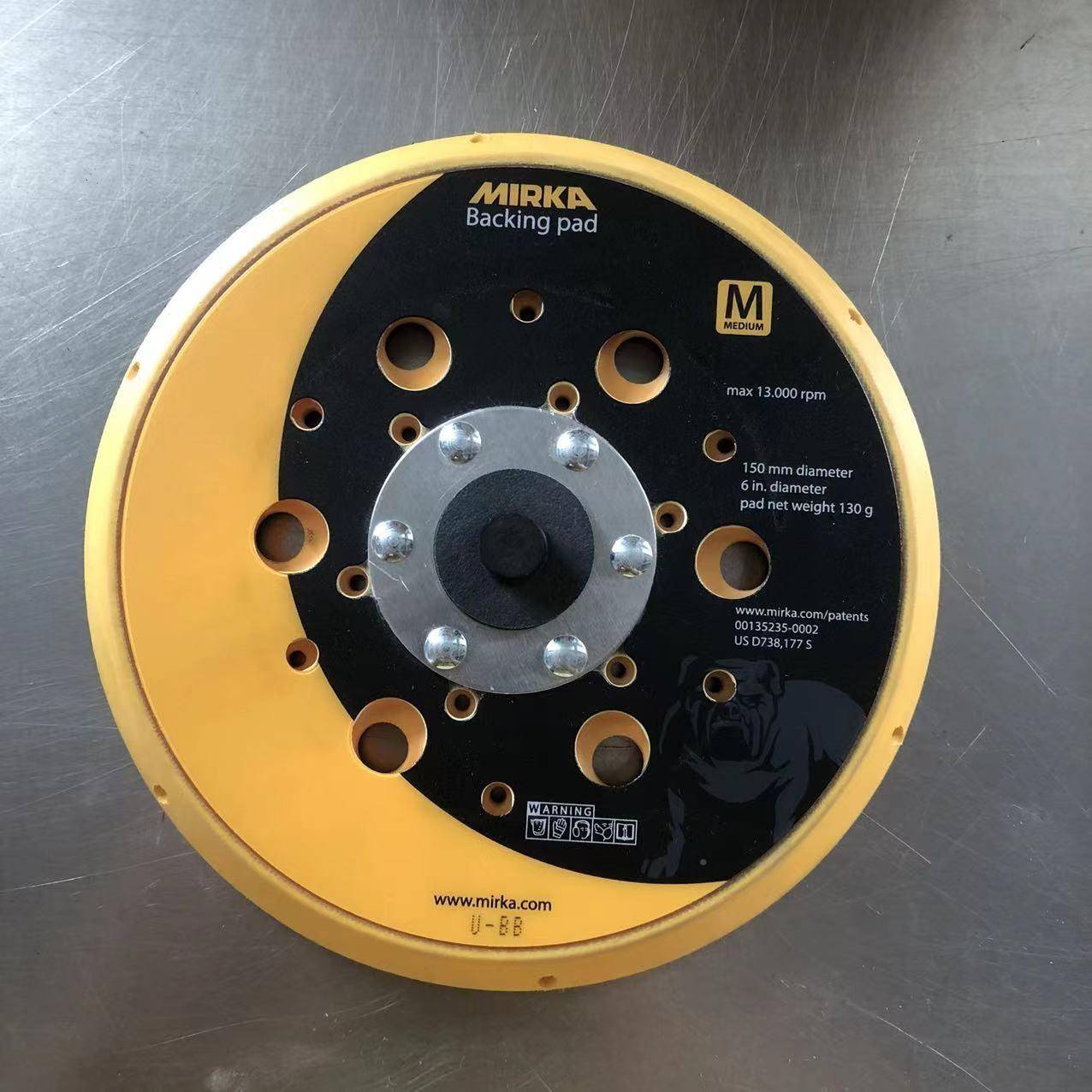 原装芬兰磨卡六磨卡原装寸气动动打电磨机专用托盘68寸4孔背绒