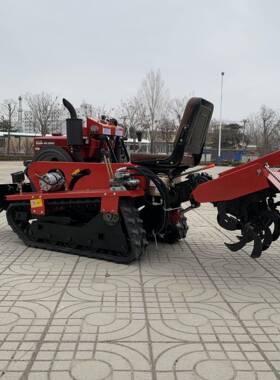 履YVE两带式微耕多用犁途水旱用旋耕机开沟机一机机多用小型地翻