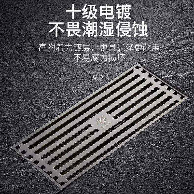 老铜匠铜排地漏老铜匠长型户外阳台卫生间长条地漏淋浴条室加长大