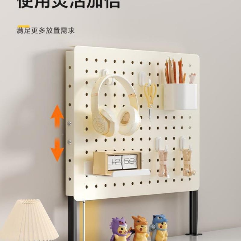 桌室面洞洞置物架免打板XGF孔可立书式桌办公隔板挡板立款夹款收