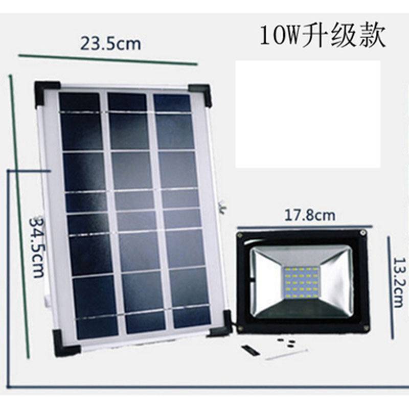 LED一体化太阳能投光灯路灯户外防水道路照明灯25w40w60w90w 200w