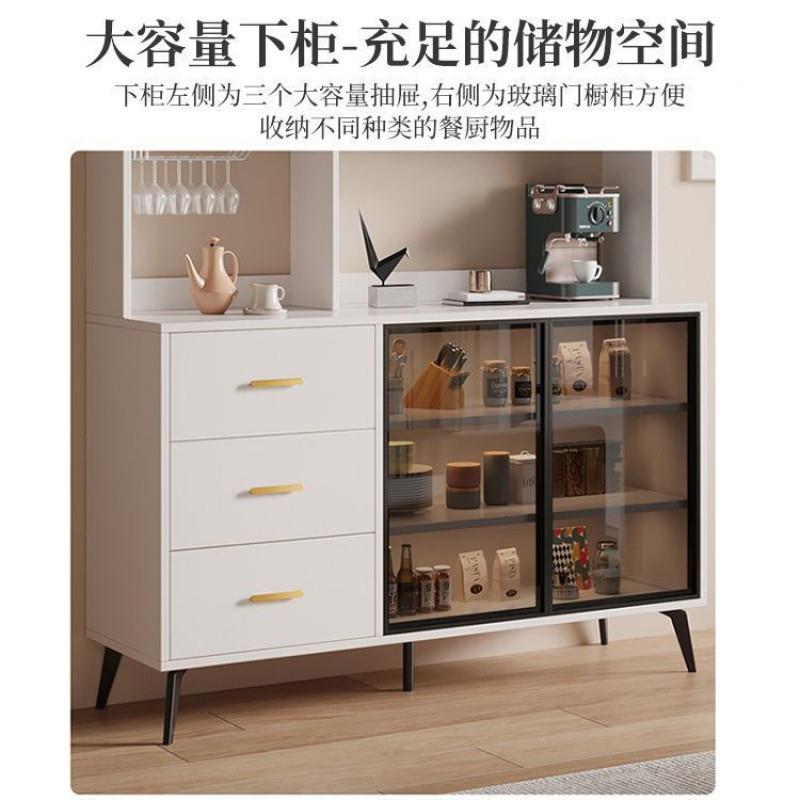 Rtd餐边柜高酒柜一体靠约客墙现代简家用柜厅储物柜碗柜Ab38XrMJ