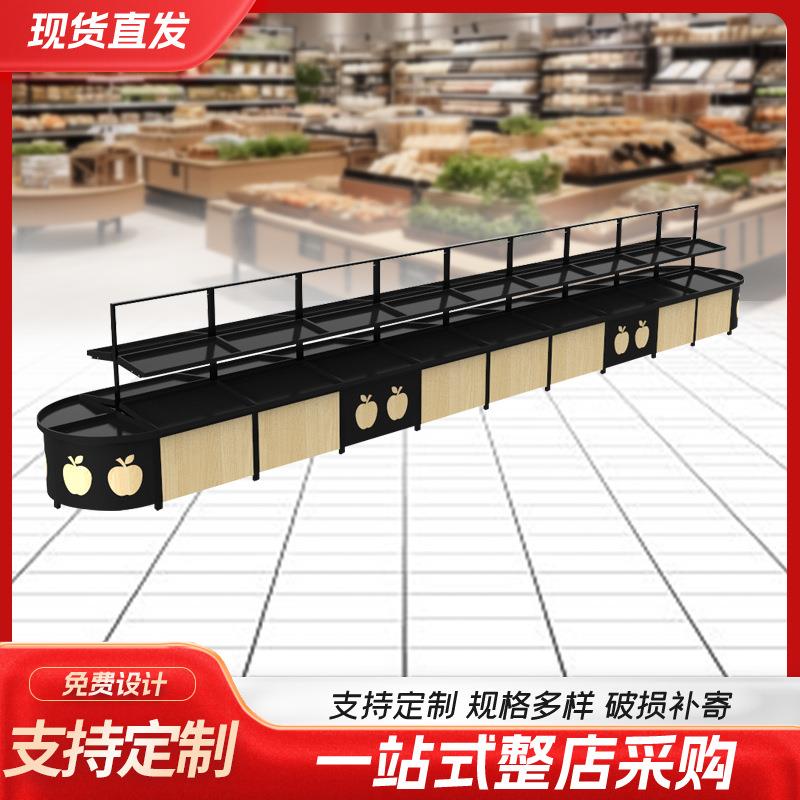 木商超水果店果蔬菜架生LRO陈鲜超市瓜货架展示架子多层堆头列钢