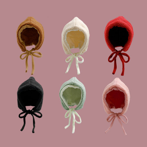 圣诞节红色羊羔毛女巫帽