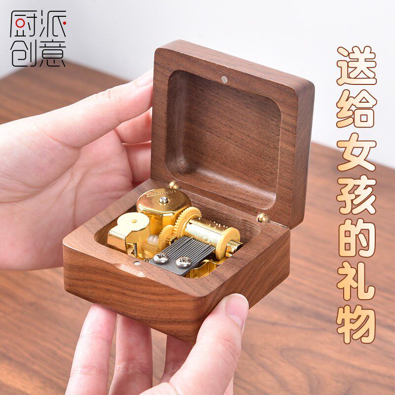 速发实木发条音乐盒八音盒鸟之诗千与千寻情侣礼品生日礼物