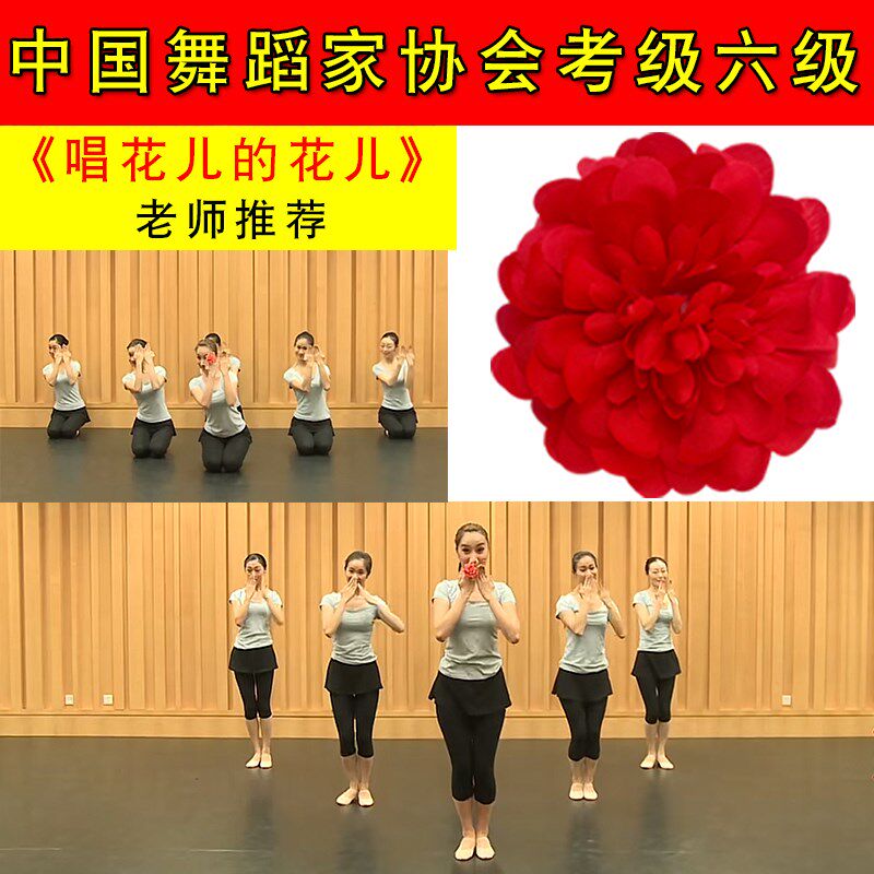 速发中国舞蹈家级会六级唱花儿的指花儿手民族民间舞蹈考协道具童