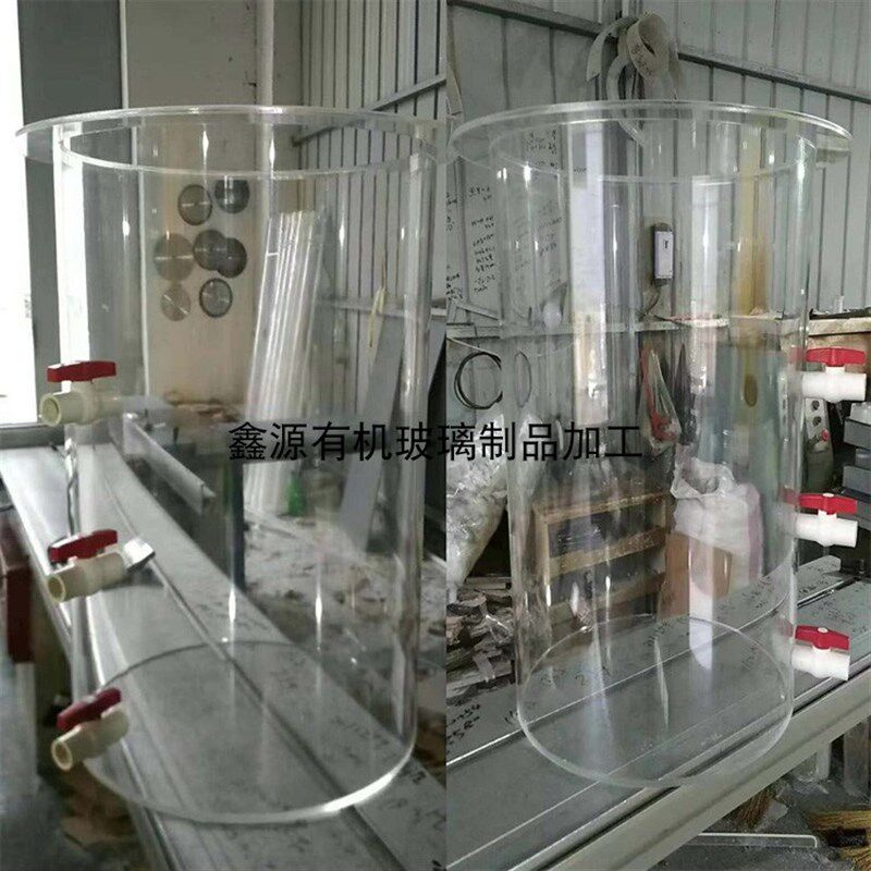 速发有机桶透明亚克力圆筒圆柱形水桶水族水槽防水测试容器加工
