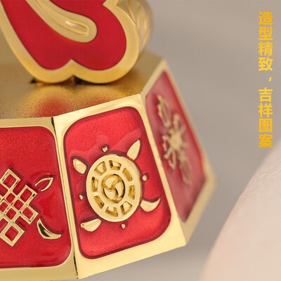 速发西藏式八吉祥车载转轮摆件款双鹿法轮十相自在车内装饰品转筒