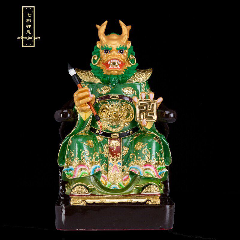 速发四海龙王爷神像树脂雨神海神风调雨顺龙五爷彩绘佛像玄关供奉