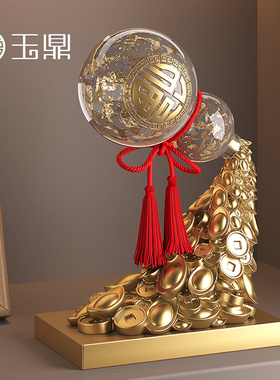 速发福到件到葫司摆财创意公芦开业乔迁新居礼物招财客厅电视柜装