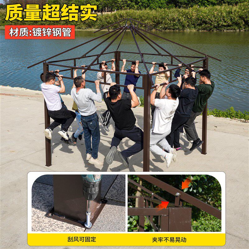 速发户外花园凉亭庭院茶室光房农村院子亭子可移动小屋别墅小院亭