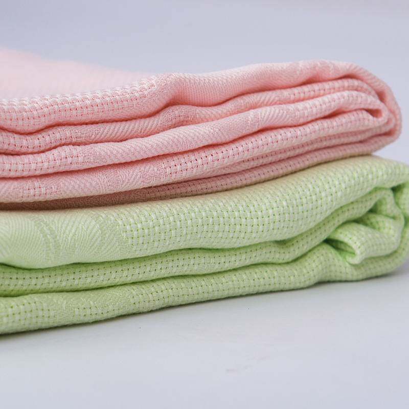 竹纤维毛巾被毛毯子单冰丝盖毯双人薄款夏凉被儿童午睡透气冰丝毯