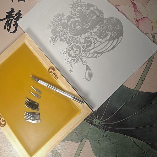 非遗手工专业剪纸工具蜡盘刻纸蜡板刻板套装手工新品刻纸垫板