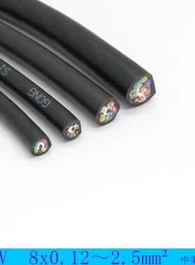 太丰TRVV80.*12-253耐油耐弯曲柔性护套线国标.低频拖链环保CE