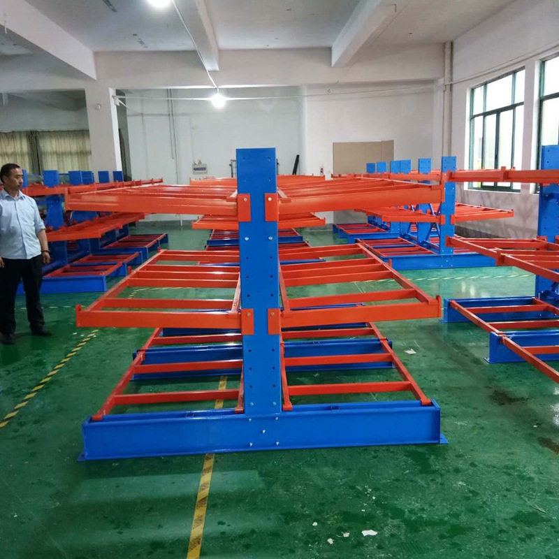 伸缩悬臂重型仓储货架管材铝材