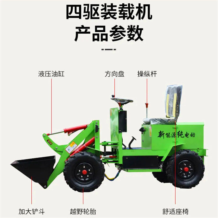 成德小型柴油/电动四驱装载机