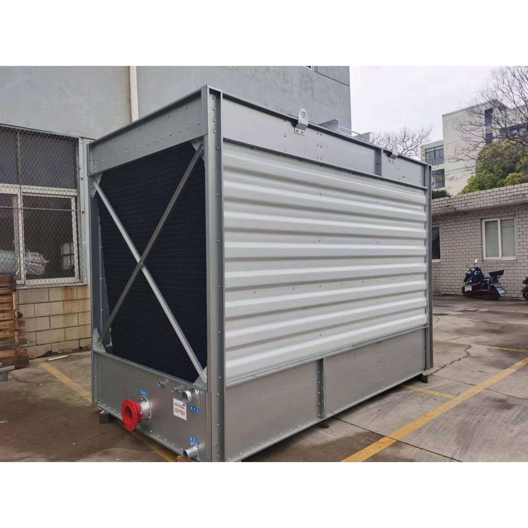 横流式方形冷却塔半钢式玻璃钢降温凉水塔制冷设备填料更换