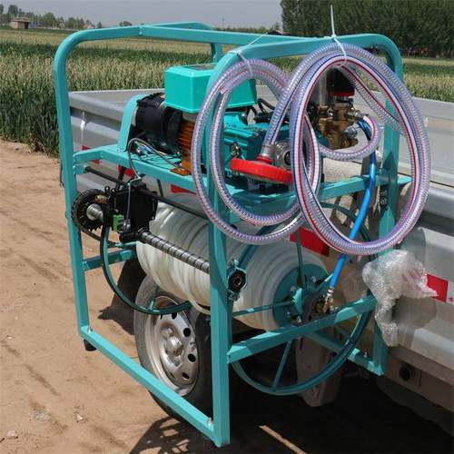 双电机打药机遥控300米电动卷管机三轮车悬挂式喷雾机