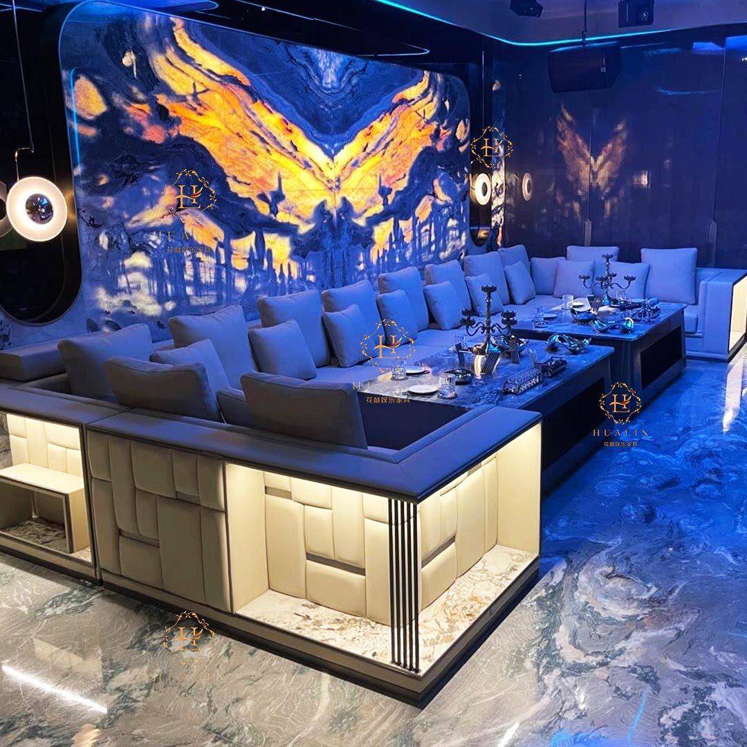 高端ktv沙发茶几组合卡座U型现代派对包厢包房酒吧影院娱乐会所