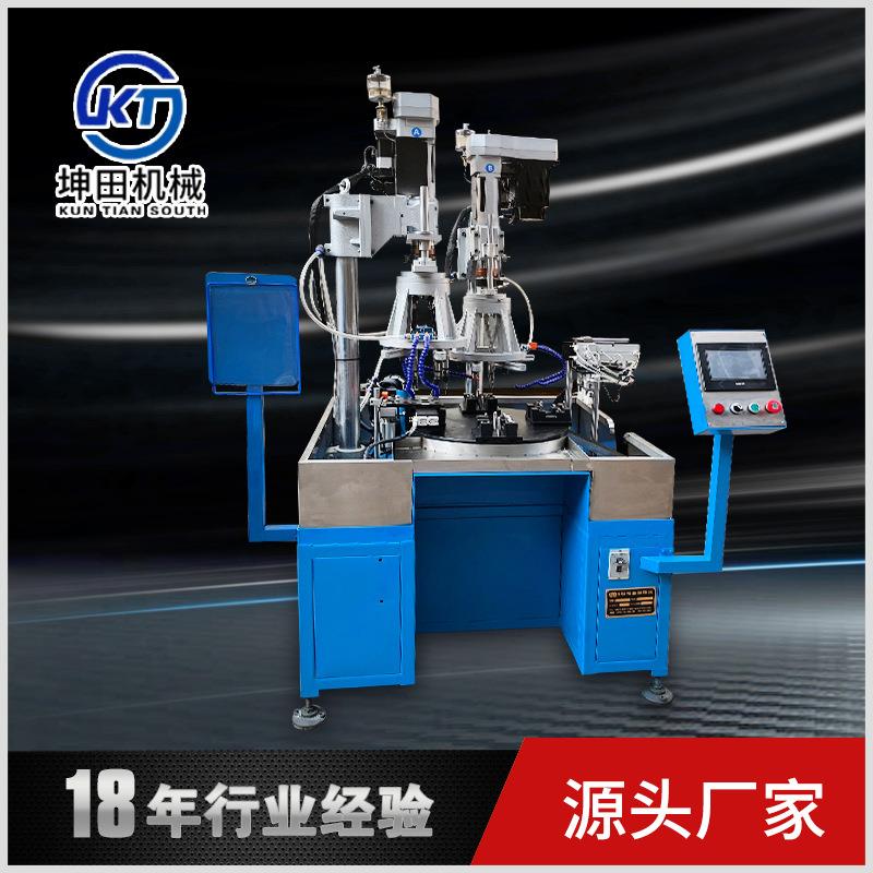 圆盘式的钻孔攻丝一体机全自动攻丝机多功能螺母攻牙机全自动