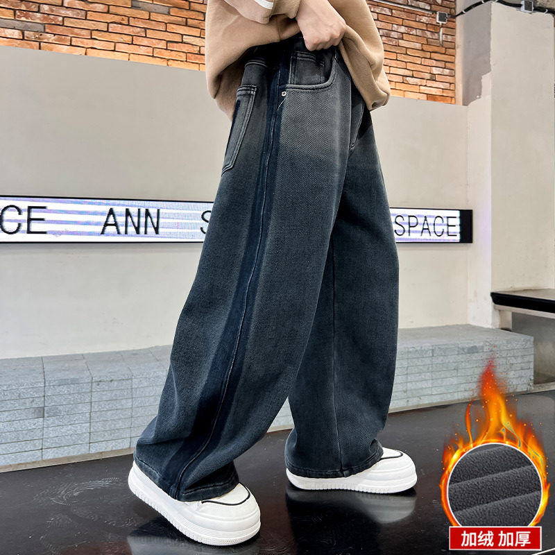 男童裤子秋冬款2025新孩直