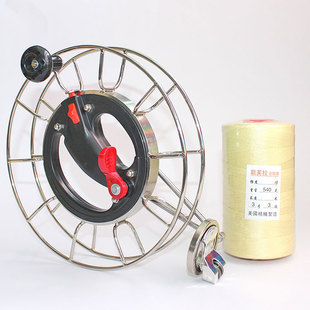 风筝线盘手握不锈钢带刹车手刹高档静音手摇轮R建鹏新款专业成人