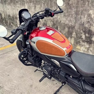 适用于摩托车450CLC改装油箱贴装饰真皮复O古油壶贴油箱防刮贴花