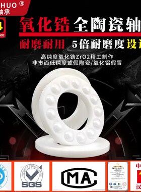 氧化锆平面推力球陶瓷轴承51100 51102 5110H5 51106 51112CE P5