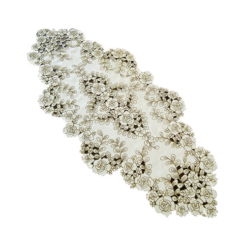 桌旗桌垫餐d桌布茶几垫盖巾田园布艺刺绣绣花北欧美式中式蛋元多