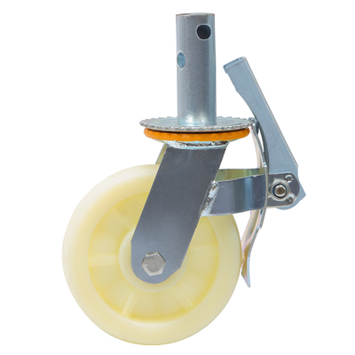 万向轮移动架子6j寸8寸脚手架刹车万向轮子重型尼龙脚轮脚手架轮